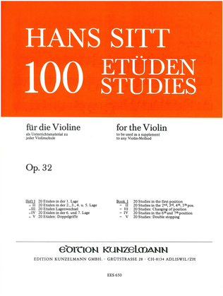 Book cover for 20 studies in the 1st position