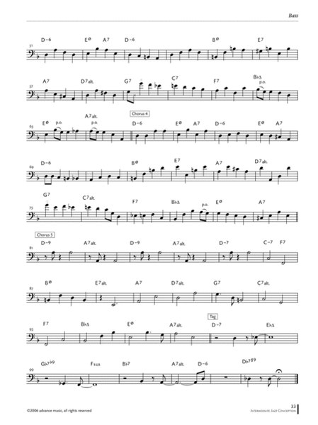 Intermediate Jazz Conception Bass Lines image number null