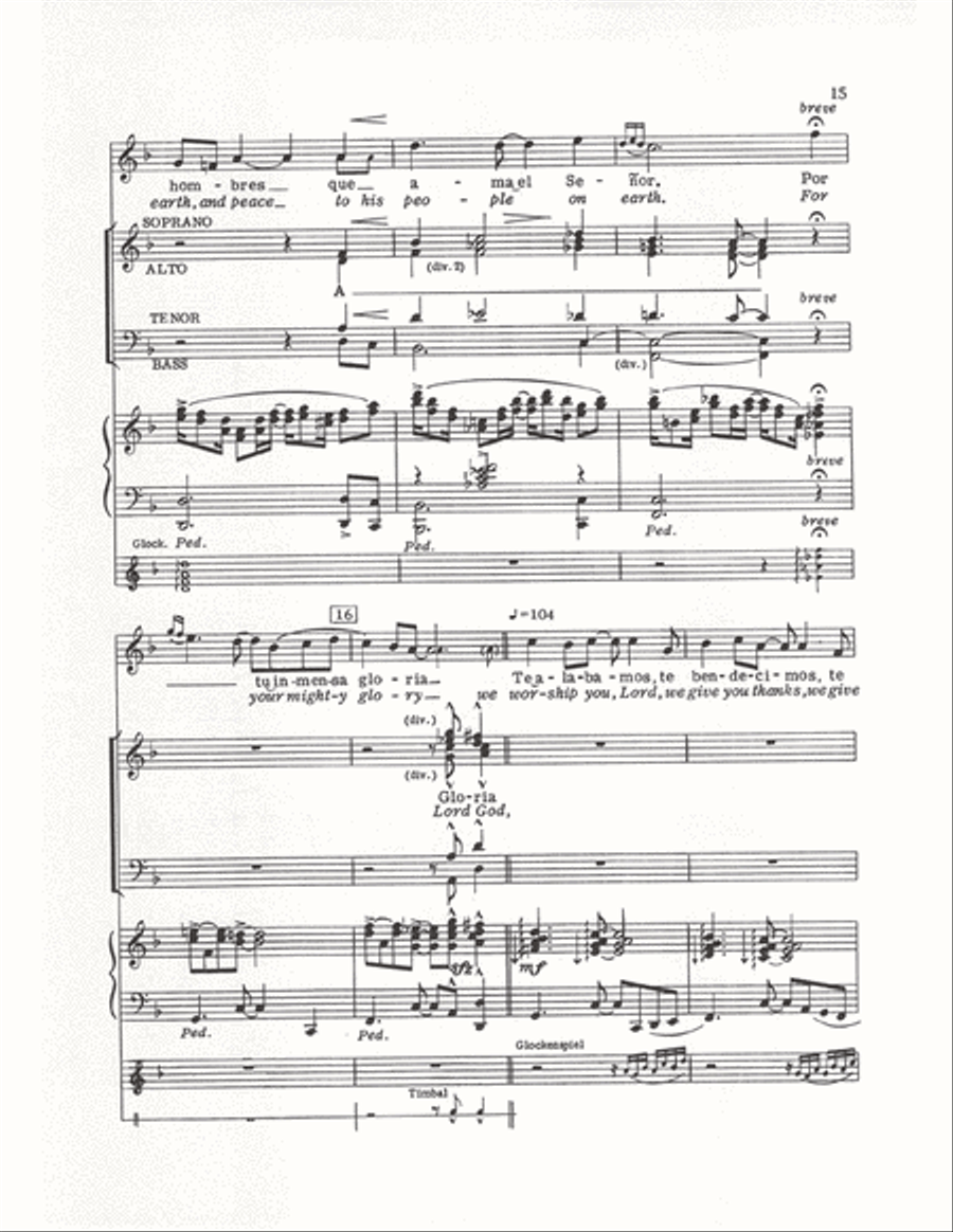 The Cuban Mass (Vocal Score) 4-Part scores gallery preview page 12