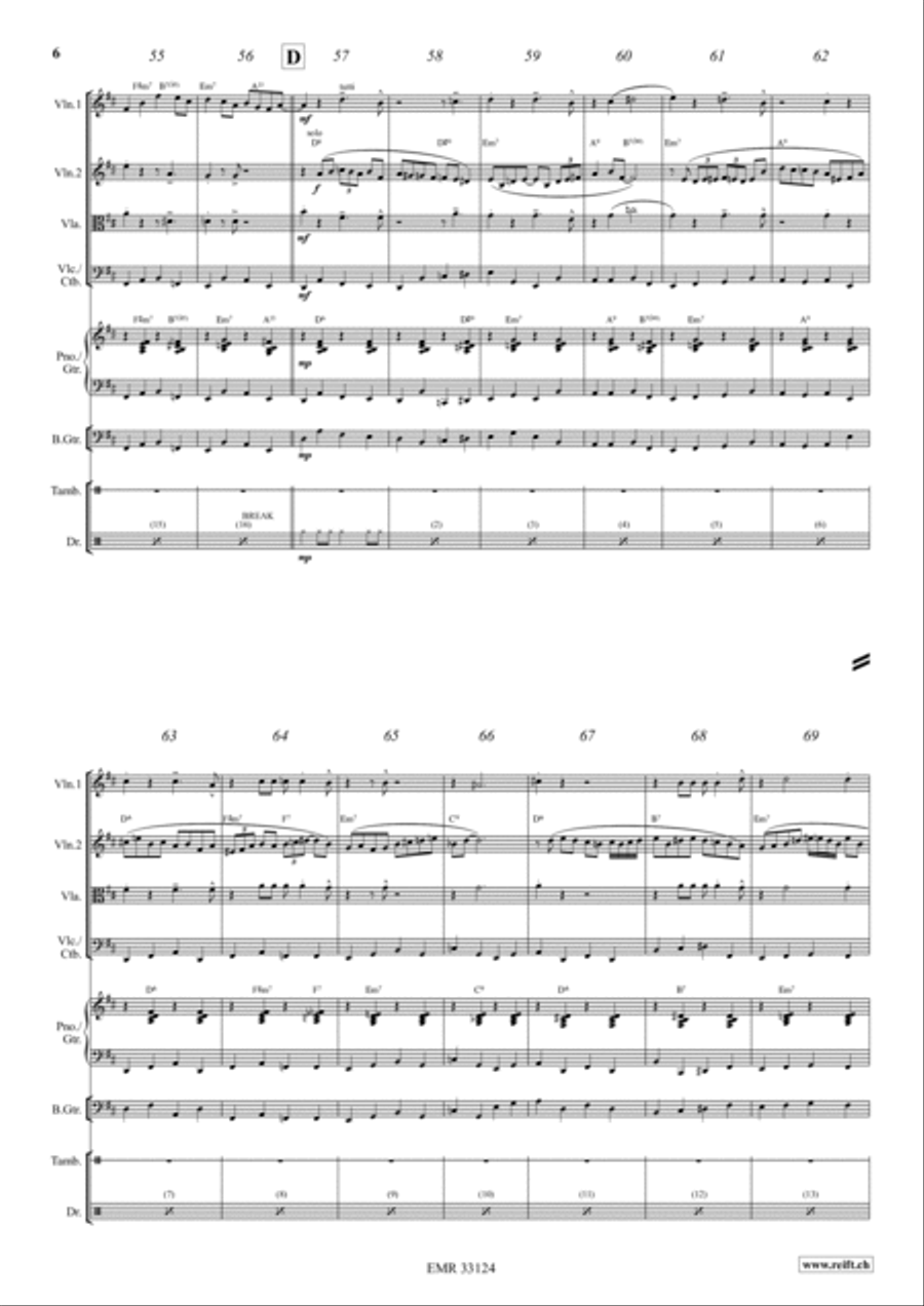 Four Golden Bells Cello scores gallery preview page 5