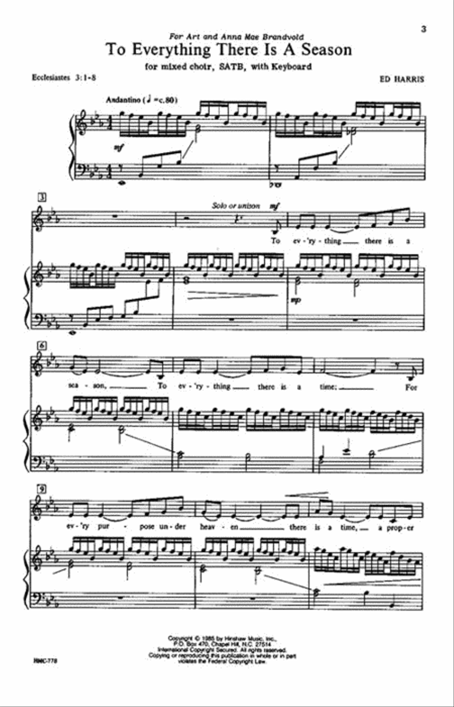 To Everything There Is a Season 4-Part scores gallery preview page 2