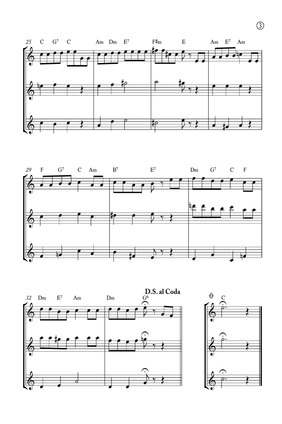 Hymne A L'amour Soprano Recorder scores gallery preview page 3