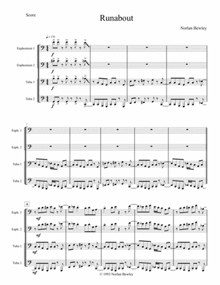 Runabout - Tuba/Euphonium Quartet