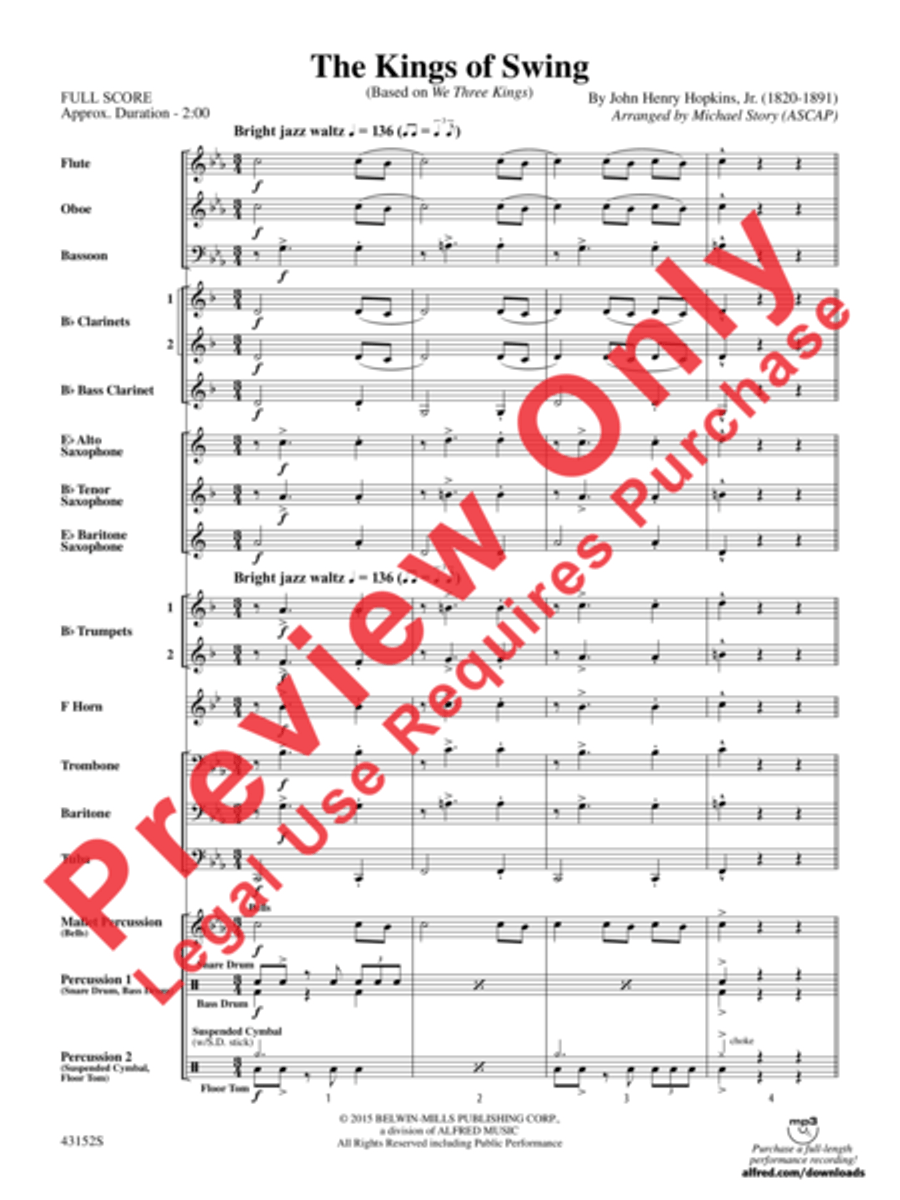 The Kings of Swing The Kings of Swing Concert Band scores gallery preview page 3