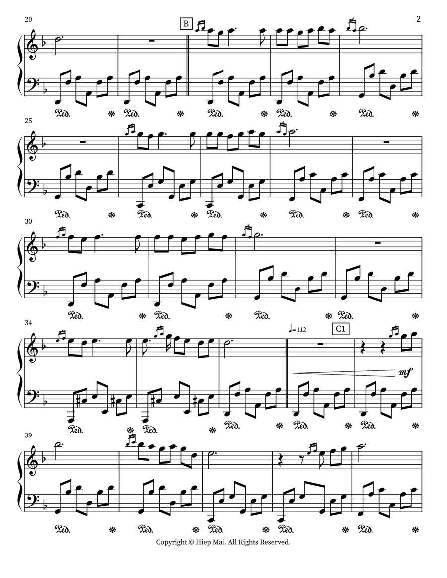 Waltz of Winter Love Waltz of Winter Love Piano scores gallery preview page 2