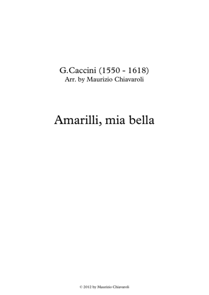 Amarilli, mia bella image number null