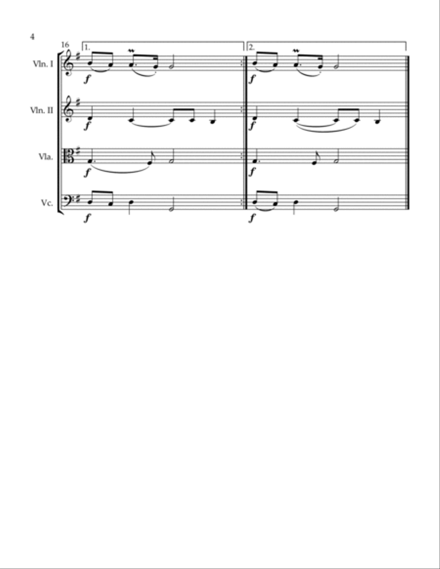 Aria String Quartet scores gallery preview page 4