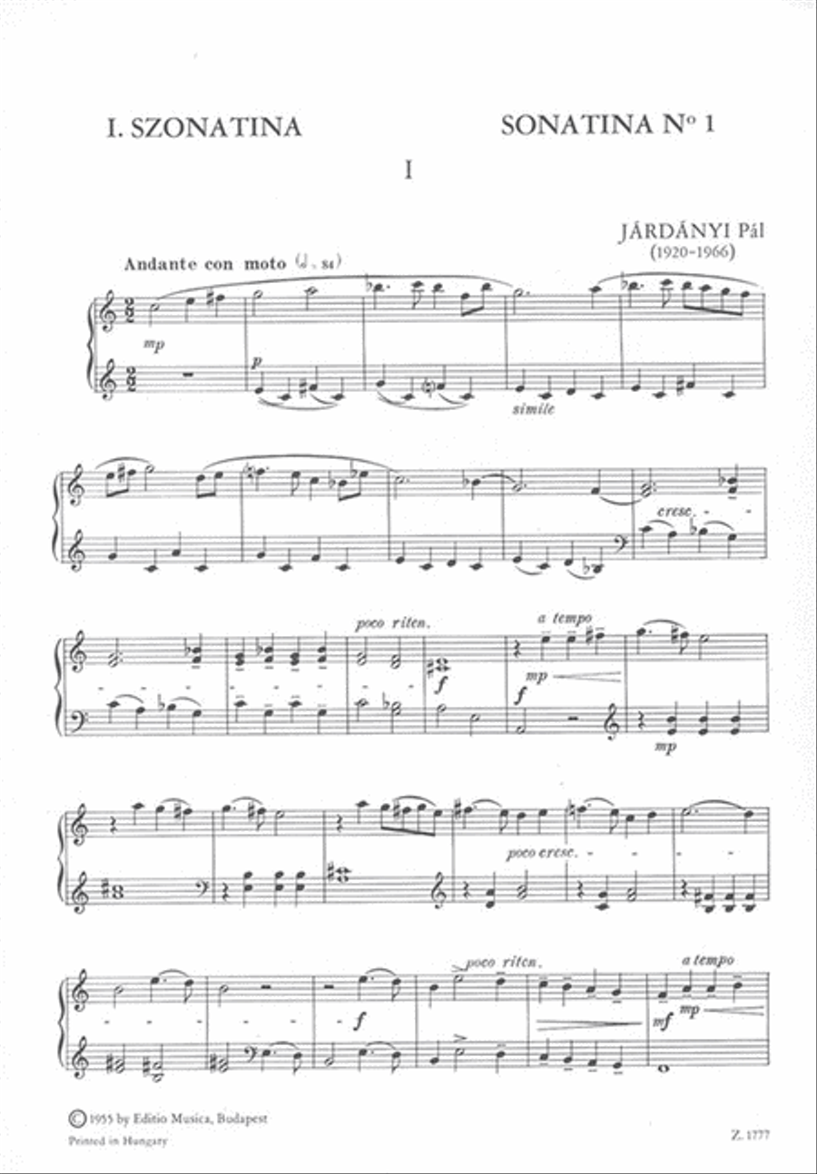 Sonatine Nr. 1 Sonatine Nr. 1 Piano Solo scores gallery preview page 2
