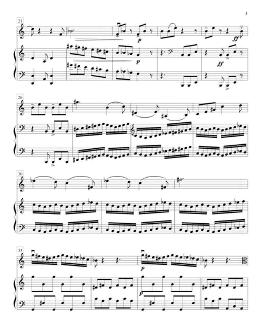 Sonata for Viola and Piano Piano Accompaniment scores gallery preview page 5
