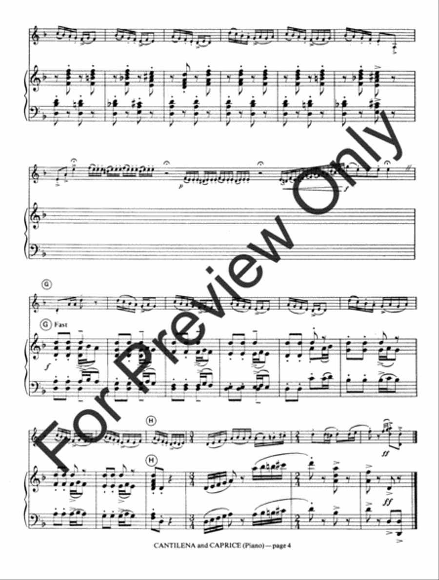 Cantilena and Caprice (Score) Tuba scores gallery preview page 7