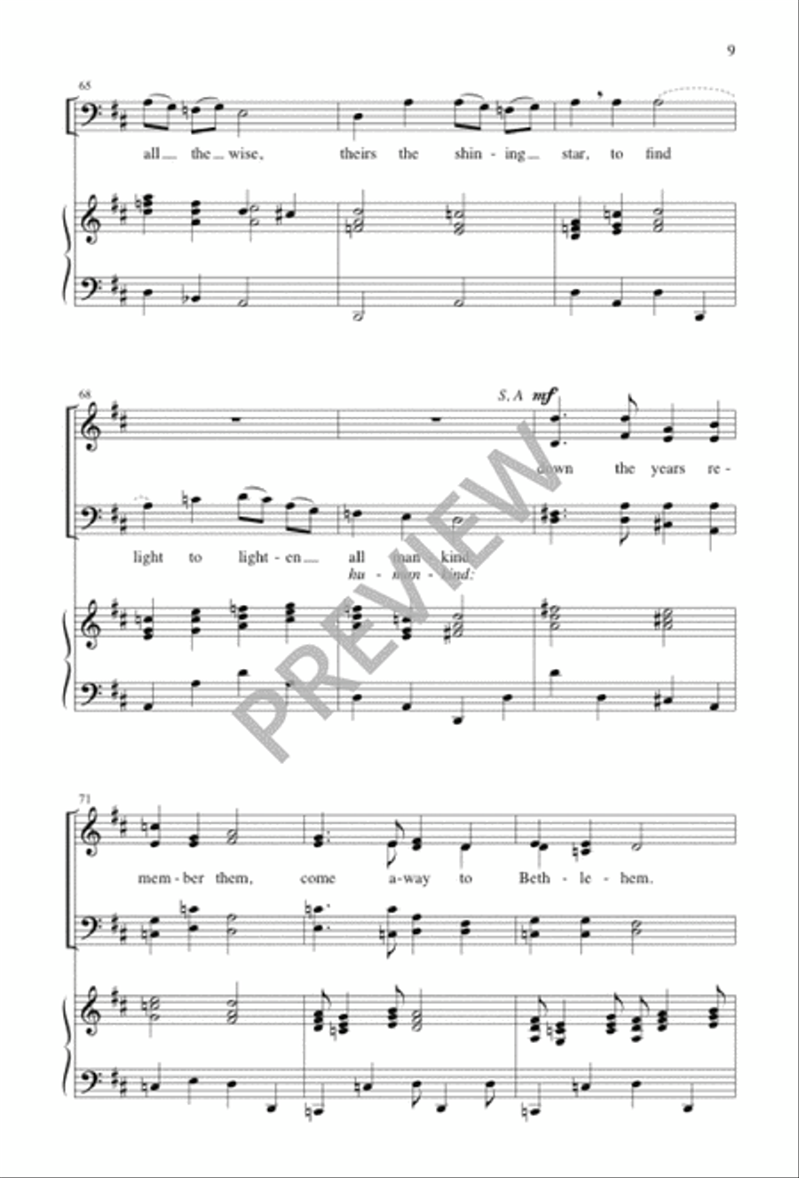 Donkey Plod and Mary Ride 4-Part scores gallery preview page 9