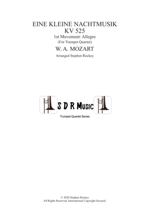 Book cover for Eine Kleine Nacht Musik 1st Movement Allegro for Trumpet Quartet
