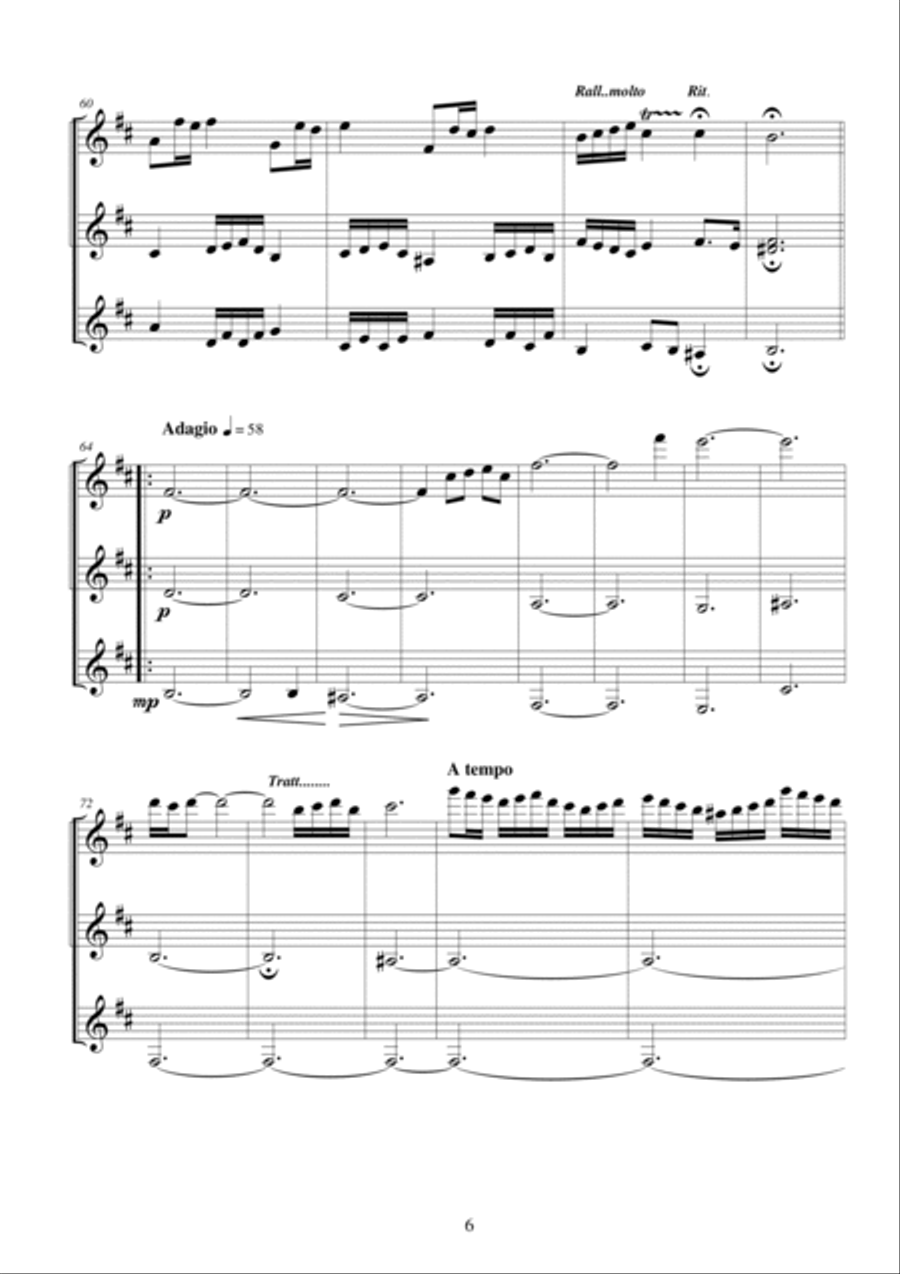 Clarinet Trio in A minor - CS136 Clarinet Trio scores gallery preview page 6