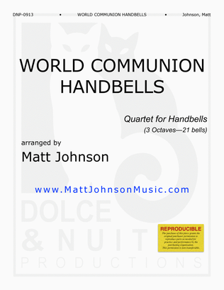 World Communion Handbells ~ Quartet, with piano accompaniment - REPRODUCIBLE