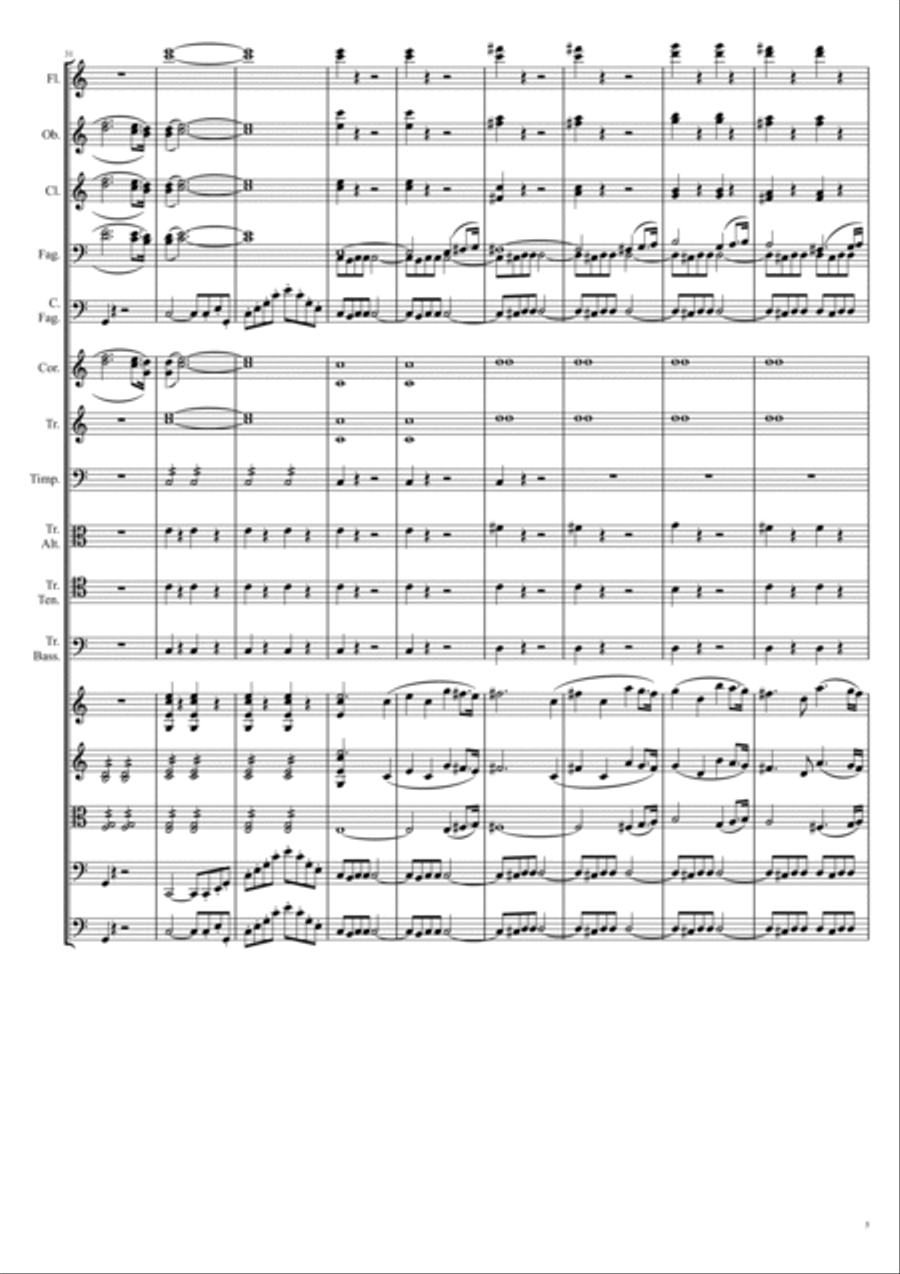 Symphony No. 5, 4th Movement Full Orchestra scores gallery preview page 5
