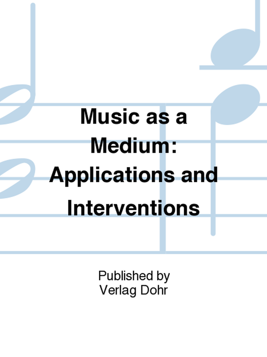 Music as a Medium: Applications and Interventions -Bericht über die Tagung des Arbeitskreises der "International Society for Music Education" (ISME): Musik in Sonderpädagogik, Musiktherapie und Medizin. Rennes, Frankreich, 1996-
