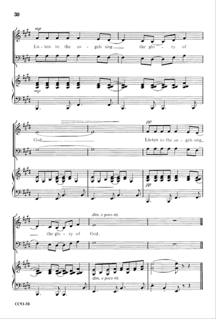Jesus Is Born Jesus Is Born 4-Part scores gallery preview page 32
