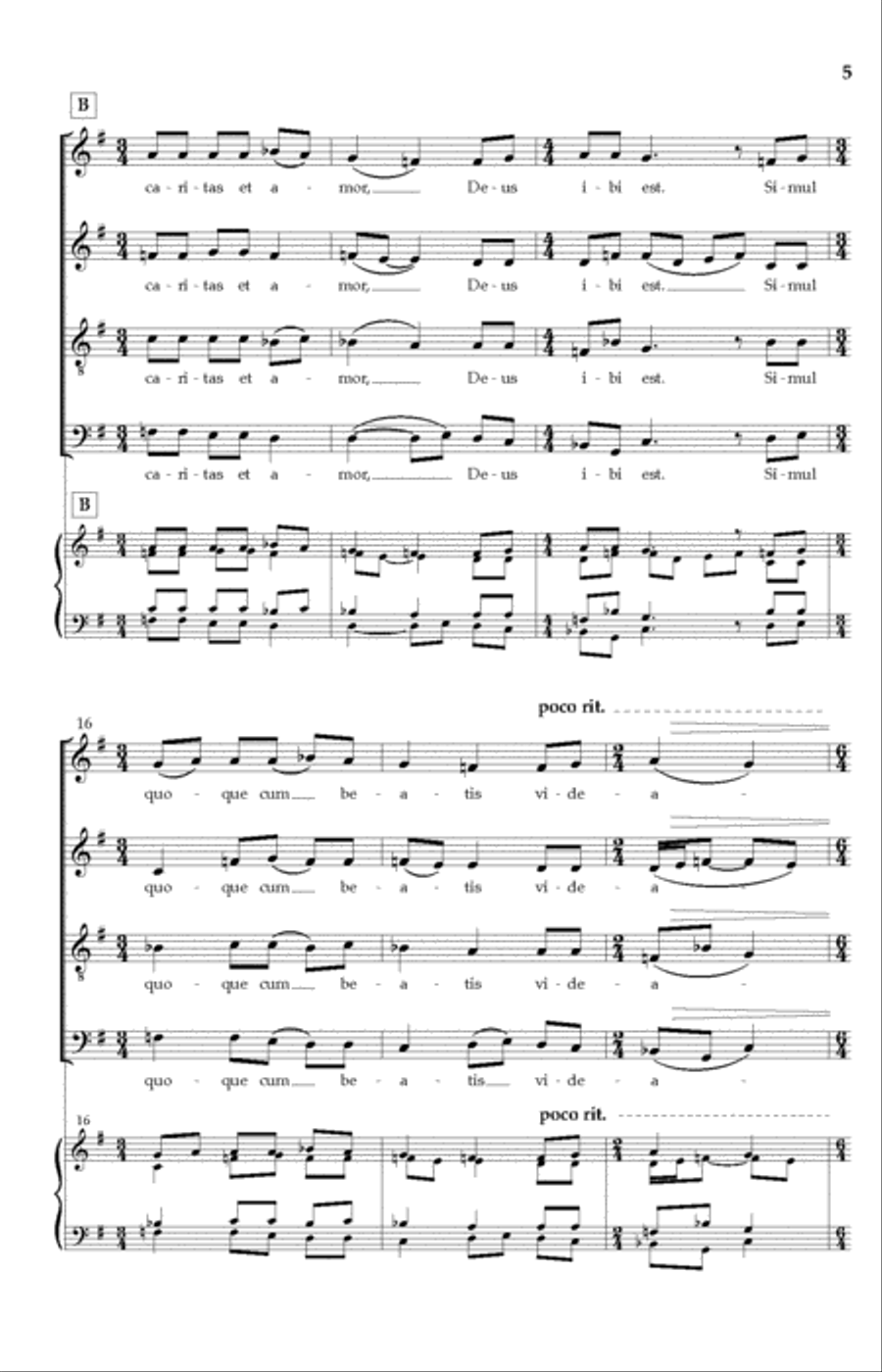 Ubi Caritas II: Through Infinite Ages Divisi scores gallery preview page 4