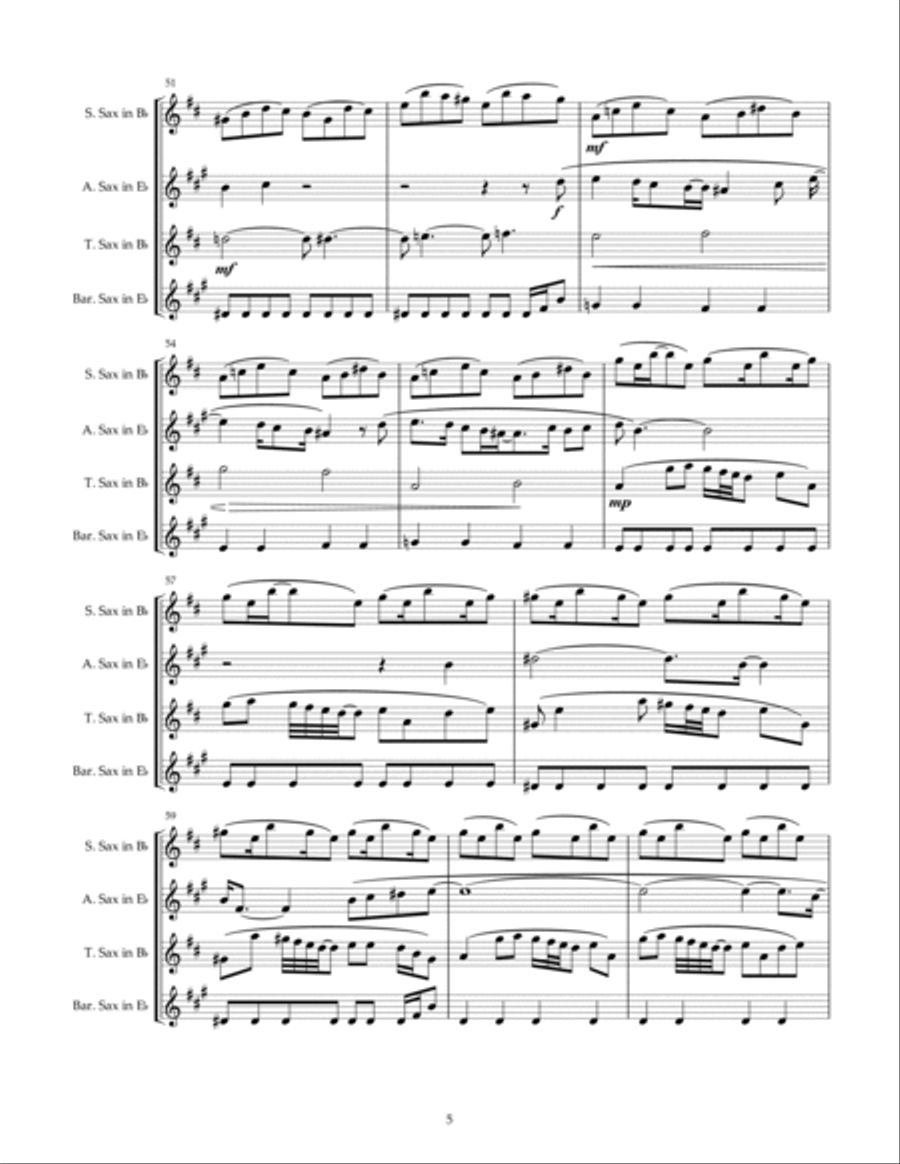 There Is A Voice Woodwind Quartet scores gallery preview page 6
