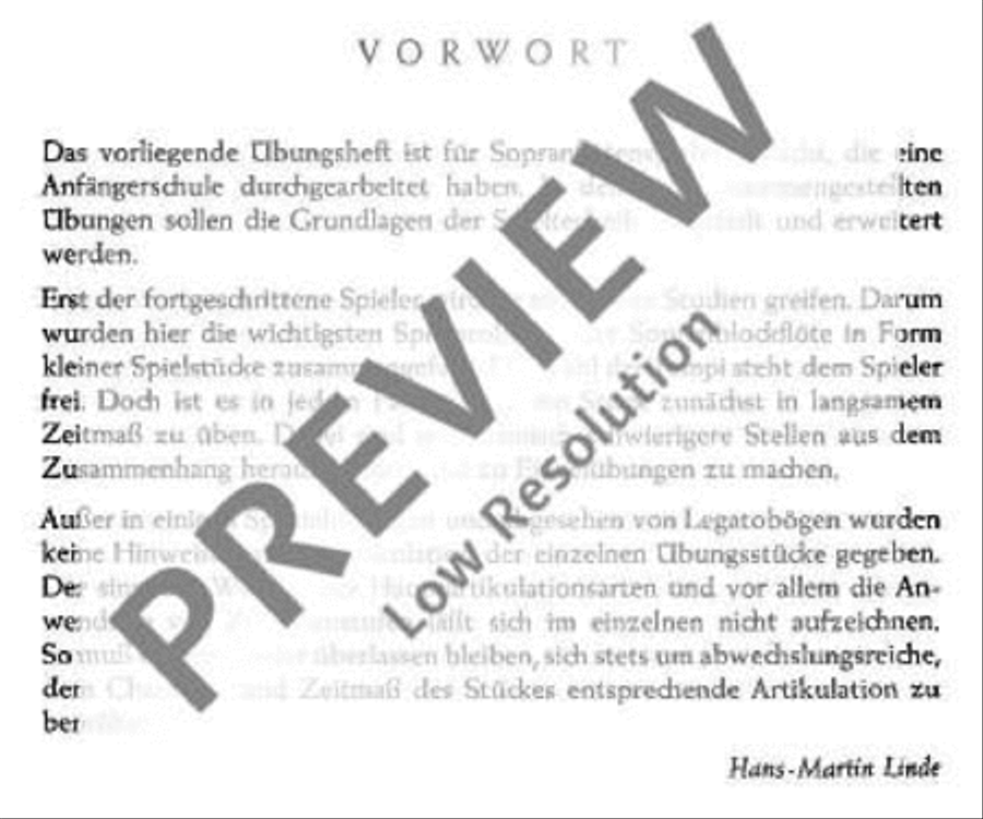 Die kleine Übung Die kleine Übung Soprano Recorder scores gallery preview page 3