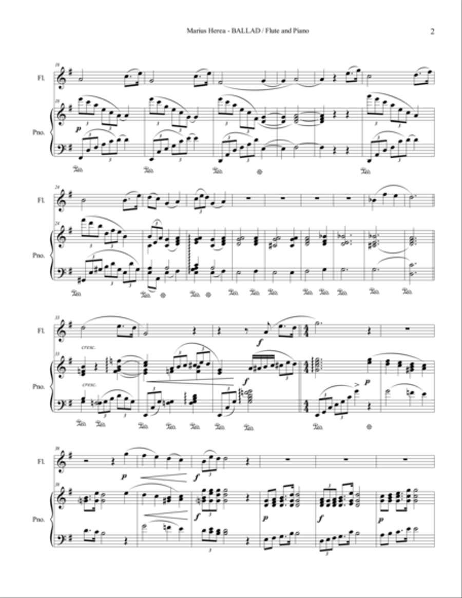 Ballad Flute Solo scores gallery preview page 2