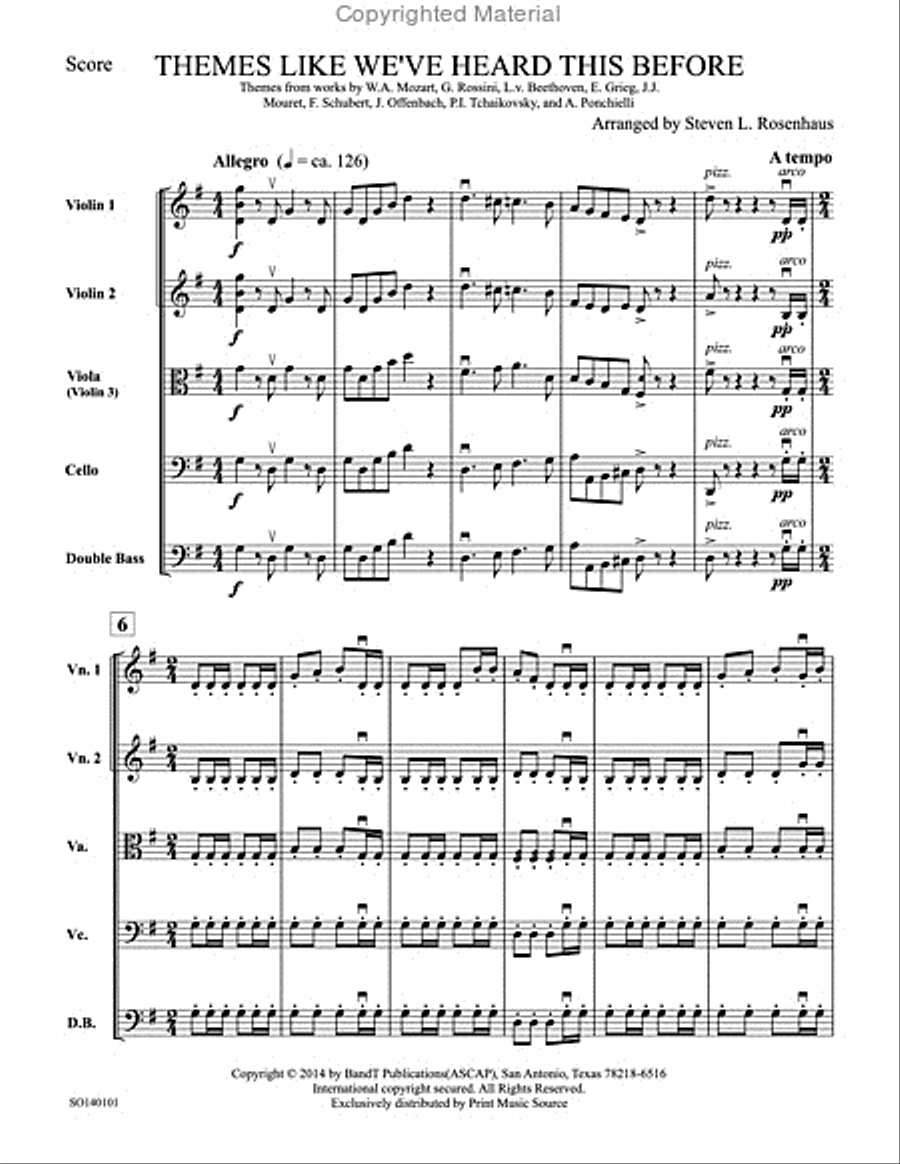 Themes Like We've Heard This Before String Orchestra scores gallery preview page 3