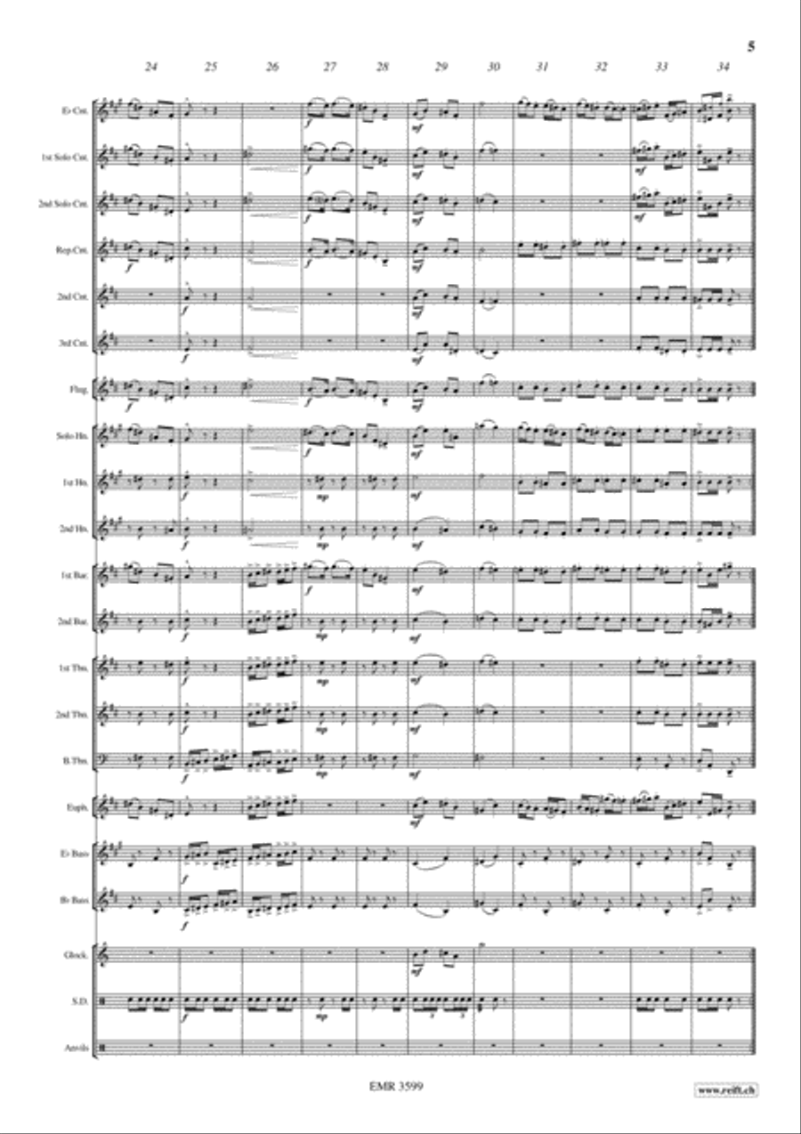 Blacksmith Polka Brass Band scores gallery preview page 6