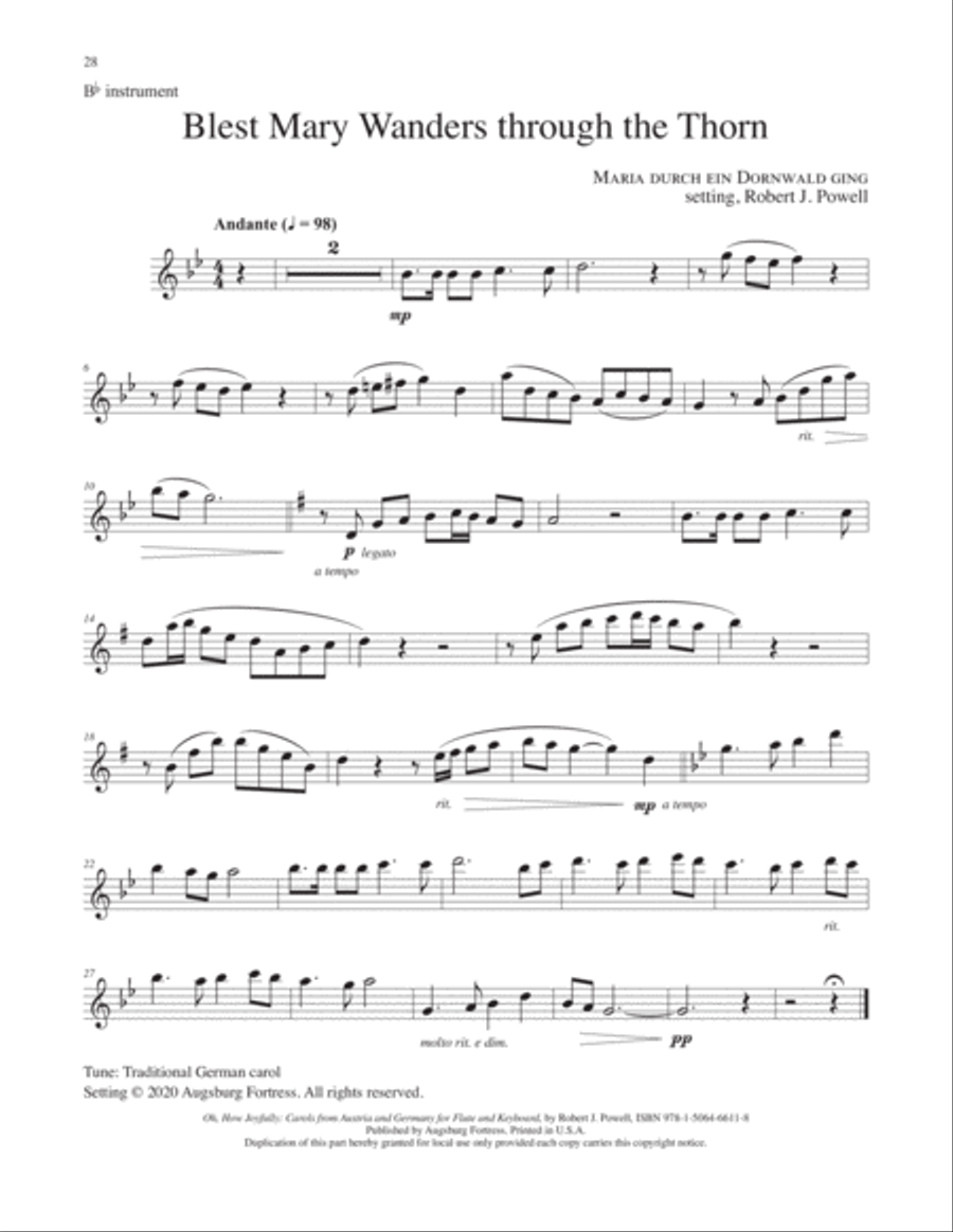 Oh How Joyfully Flute scores gallery preview page 7