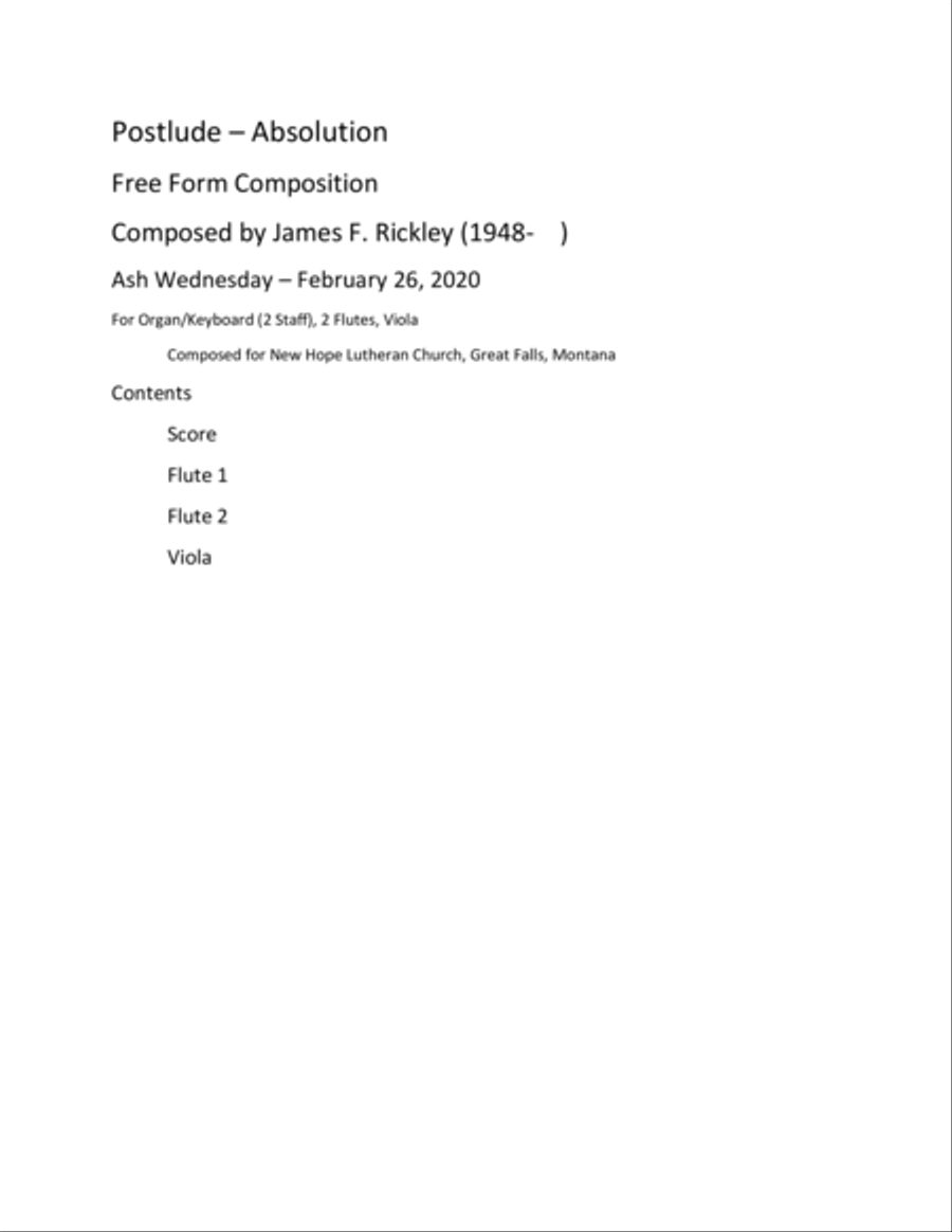 Absolution Small Ensemble scores gallery preview page 1
