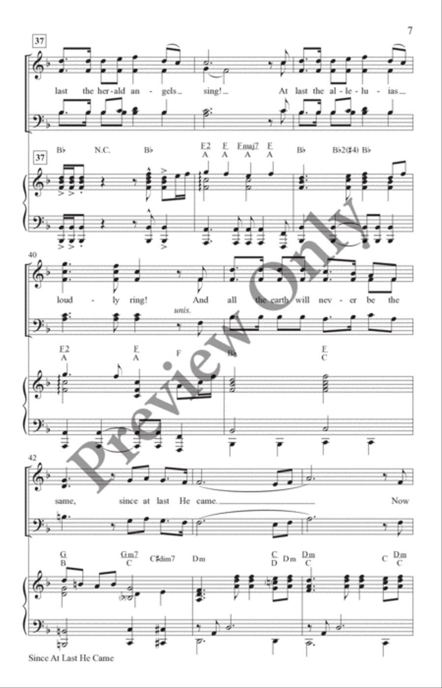 Since At Last He Came 4-Part scores gallery preview page 7