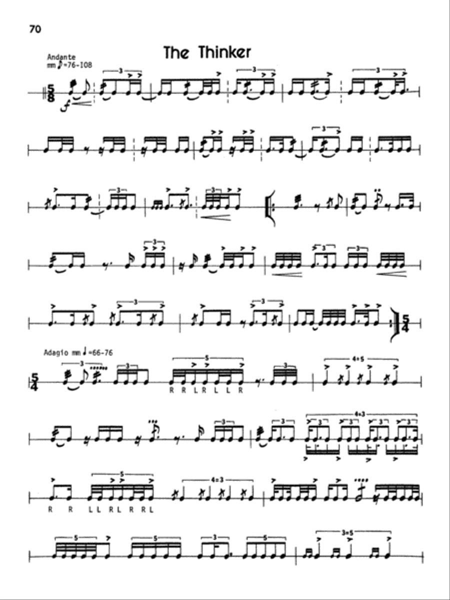 Polyrhythmic Studies for Snare Drum