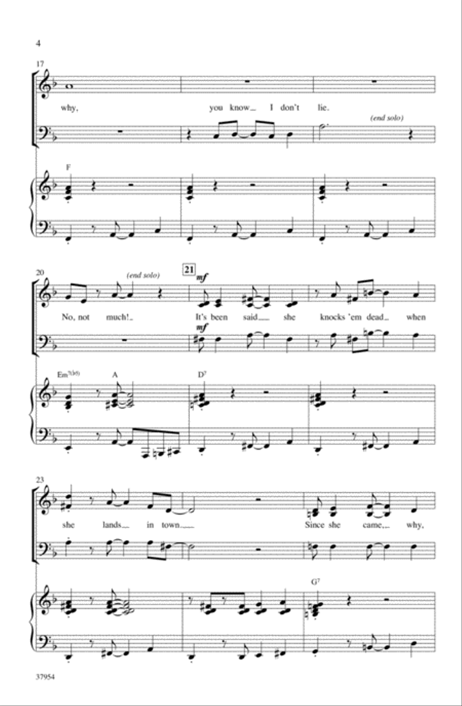 Sweet Georgia Brown Choir scores gallery preview page 3