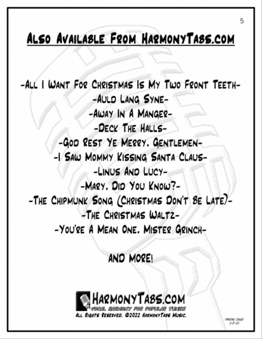 You're A Mean One, Mr. Grinch Woodwind Quartet scores gallery preview page 5