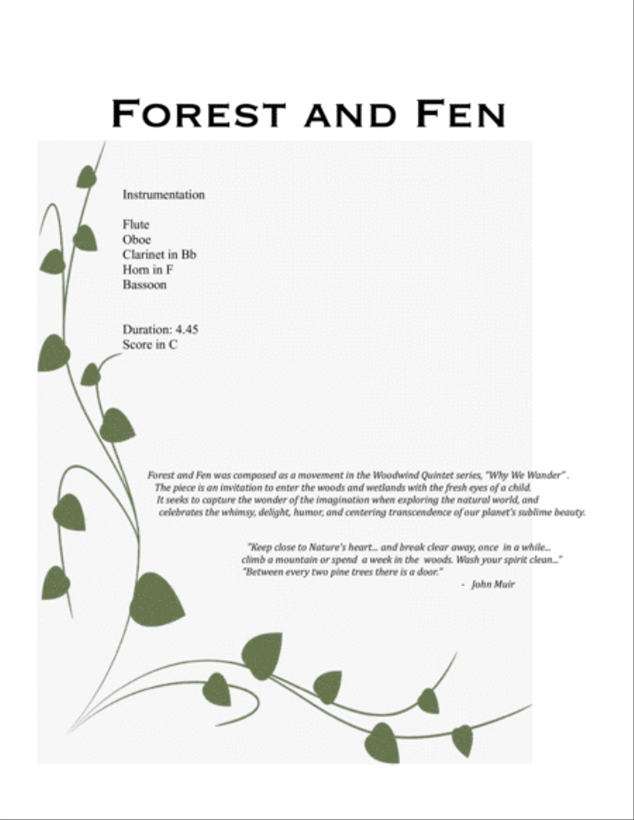 Forest and Fen Woodwind Quintet scores gallery preview page 2