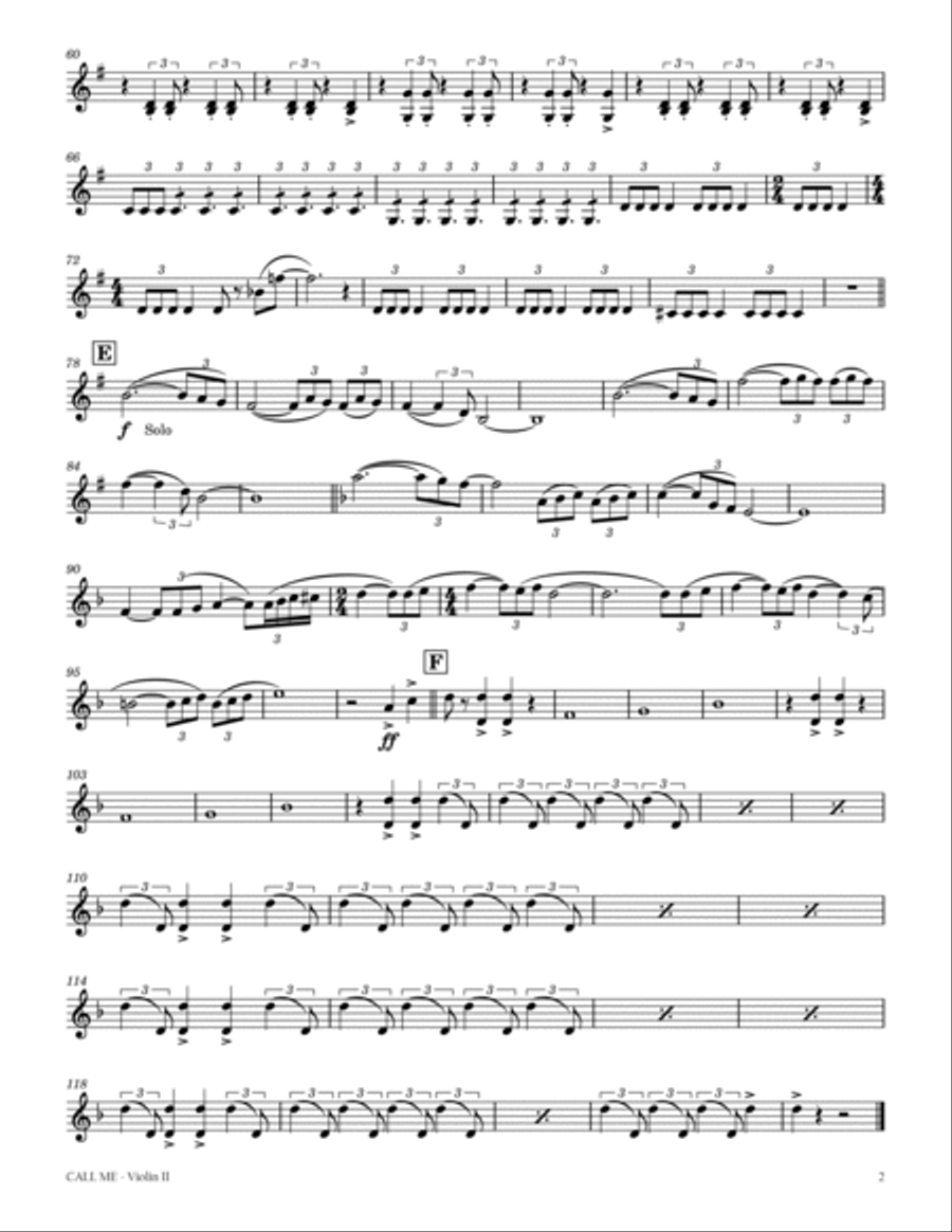 Call Me String Quartet scores gallery preview page 4