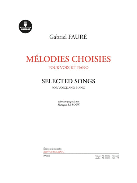Melodies Choisies (book/download Card Al30693)