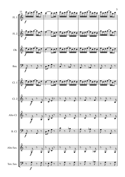 The Entertainer arranged for Wind Ensemble image number null
