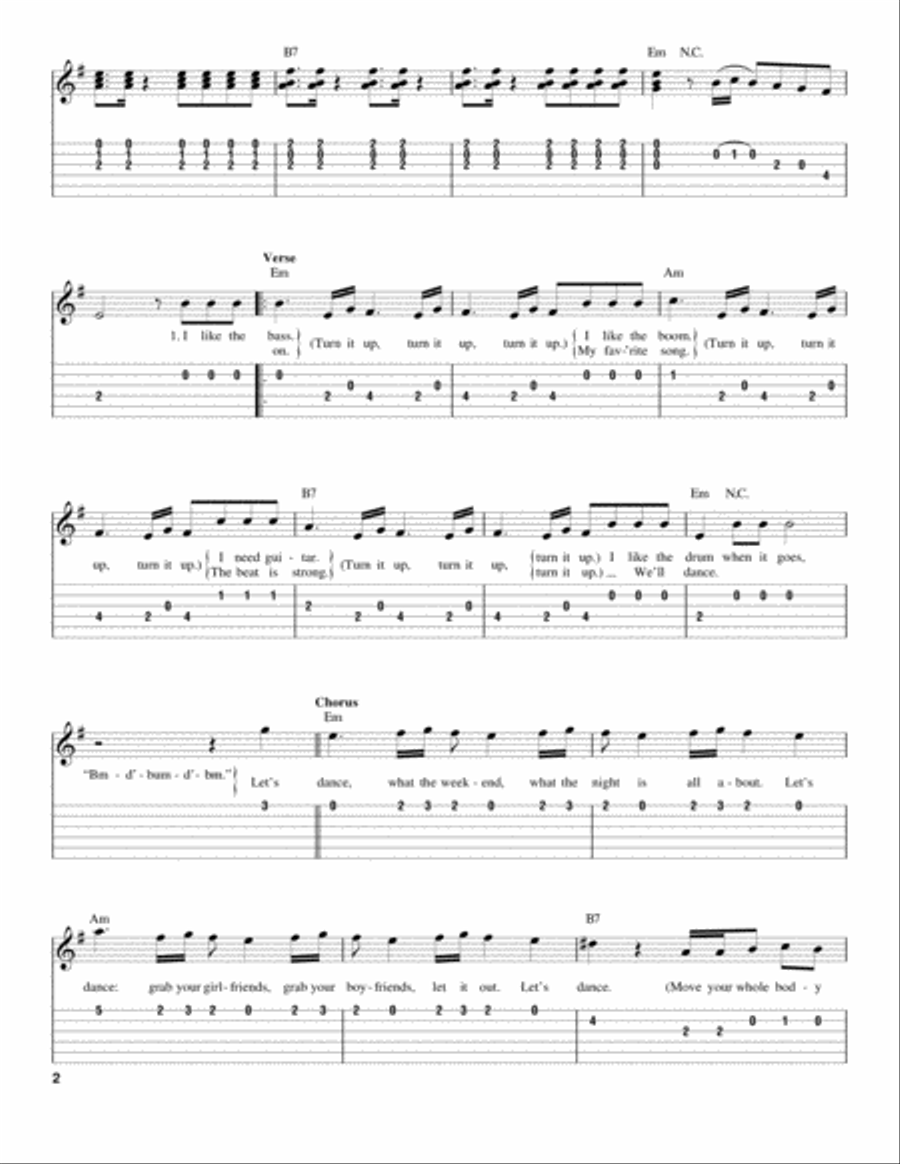 Let's Dance Acoustic Guitar scores gallery preview page 2