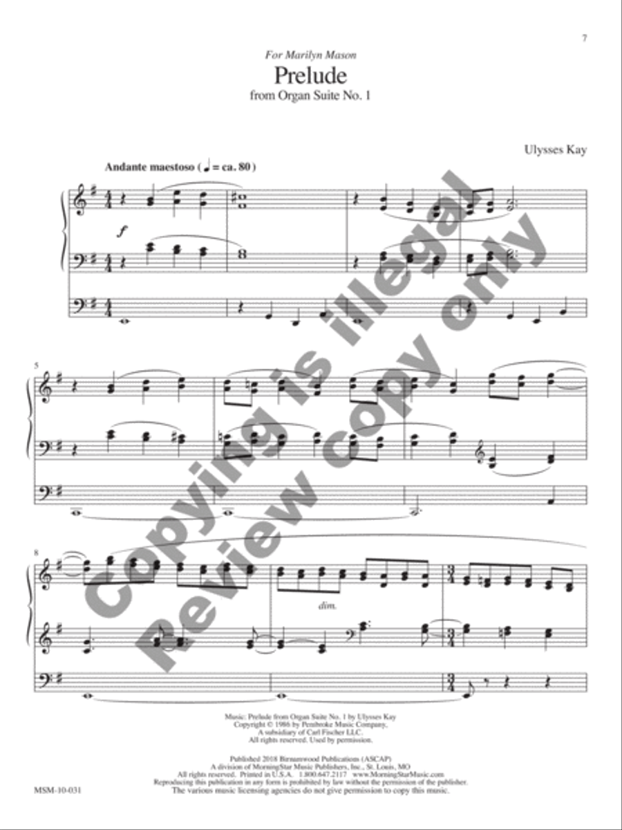 African-American Organ Music Anthology, Volume 8 Organ scores gallery preview page 4