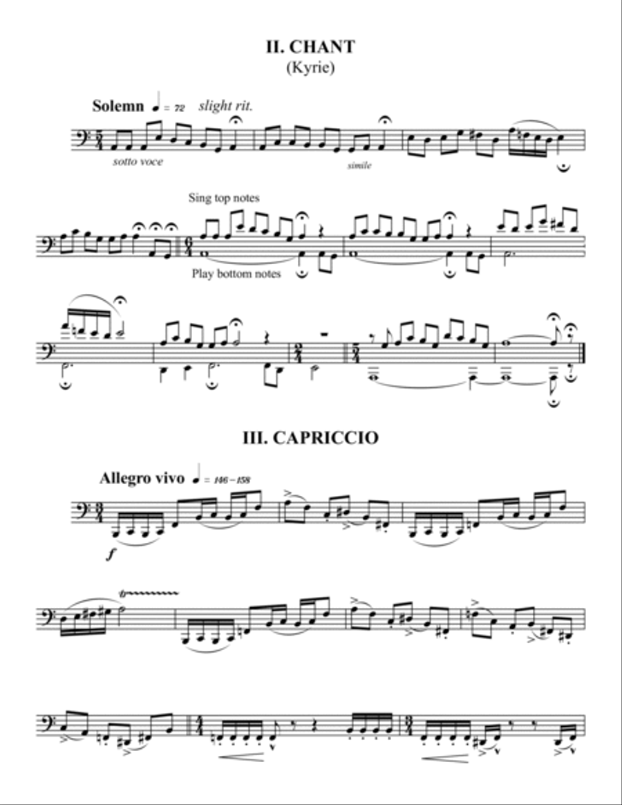 Three Miniatures Tuba scores gallery preview page 2