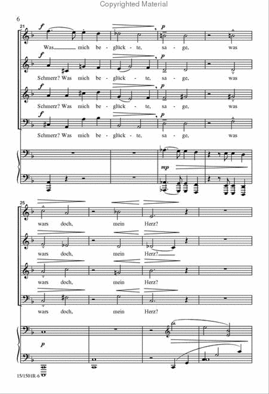 Abendlied 4-Part scores gallery preview page 5