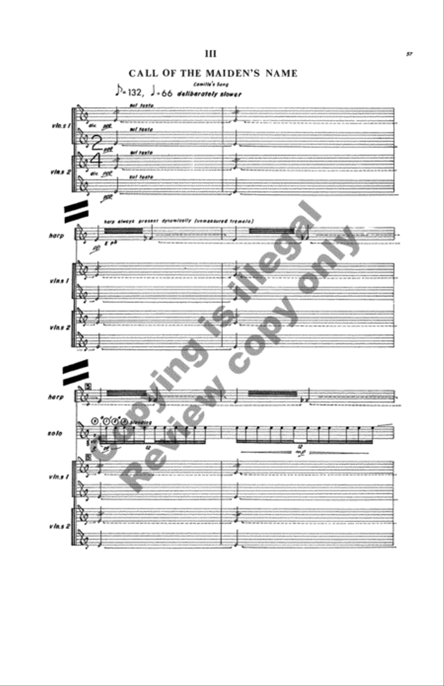 Zingari, Concerto for Guitar and Orchestra Orchestra scores gallery preview page 16
