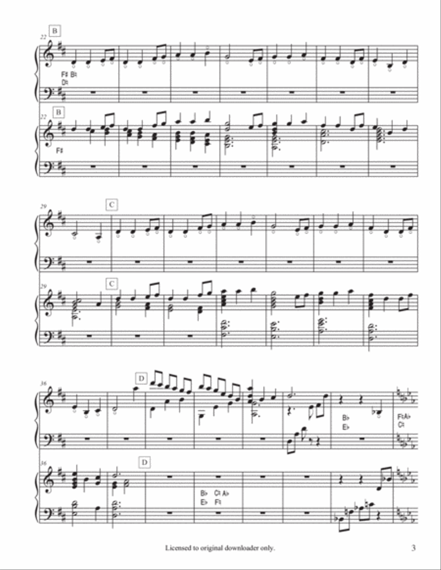 Christmas Duets for Pedal Harp Pedal Harp scores gallery preview page 4