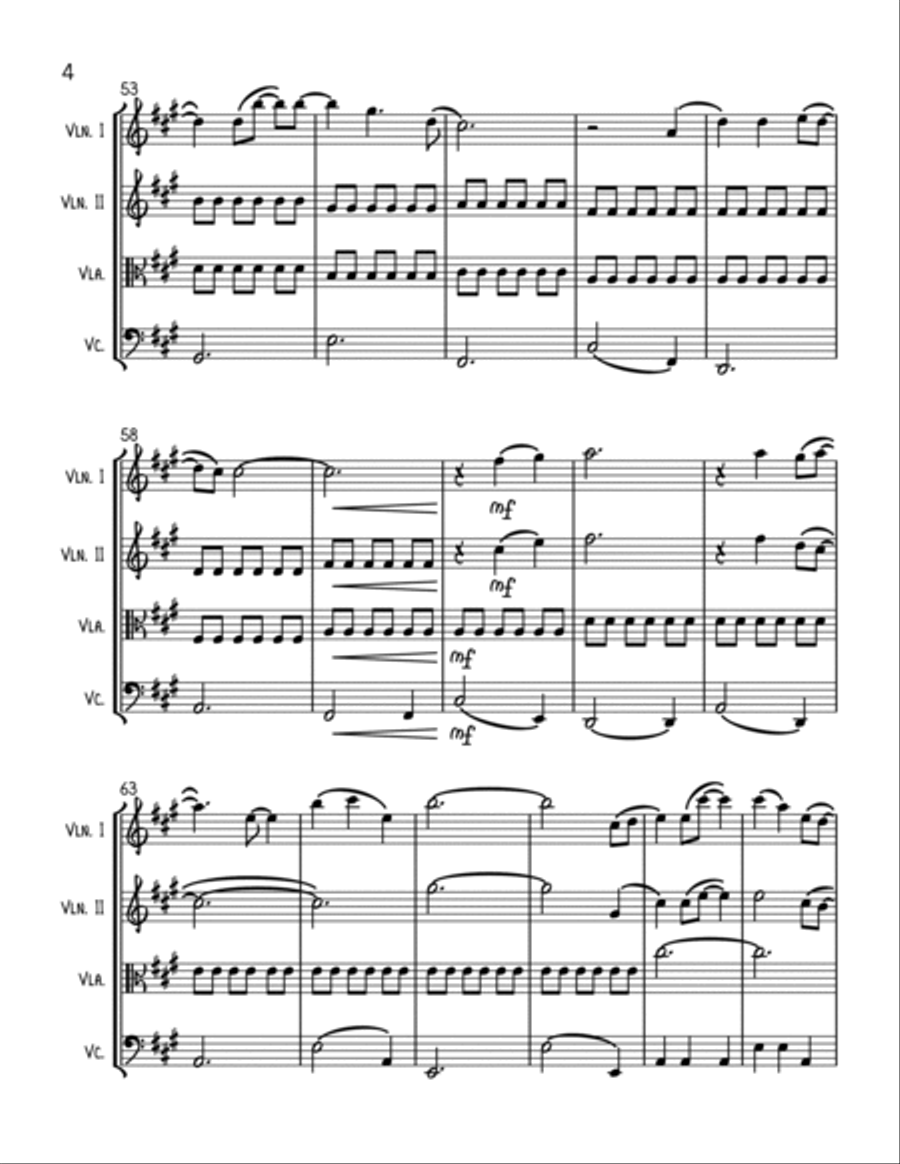 Tightrope String Quartet scores gallery preview page 4