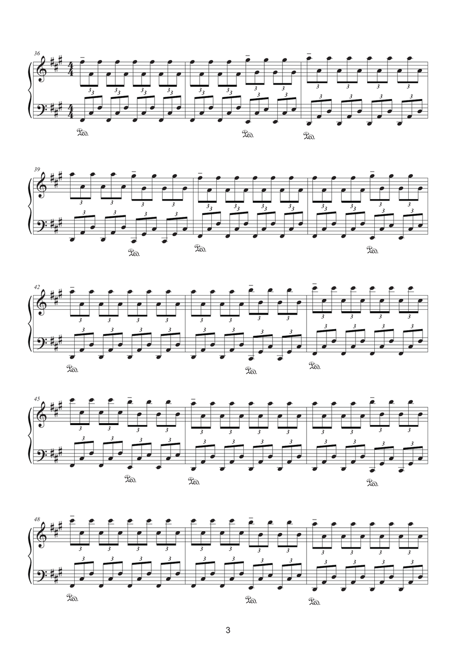 Sunrise of a new day Piano Solo scores gallery preview page 3
