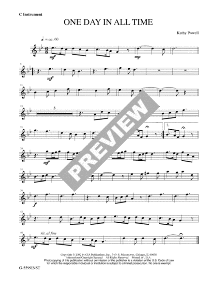 One Day in All Time - Instrument edition Guitar scores gallery preview page 2
