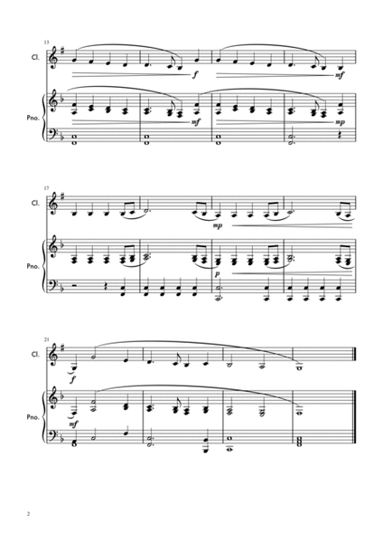 Joy To The World - Clarinet (easy key) image number null