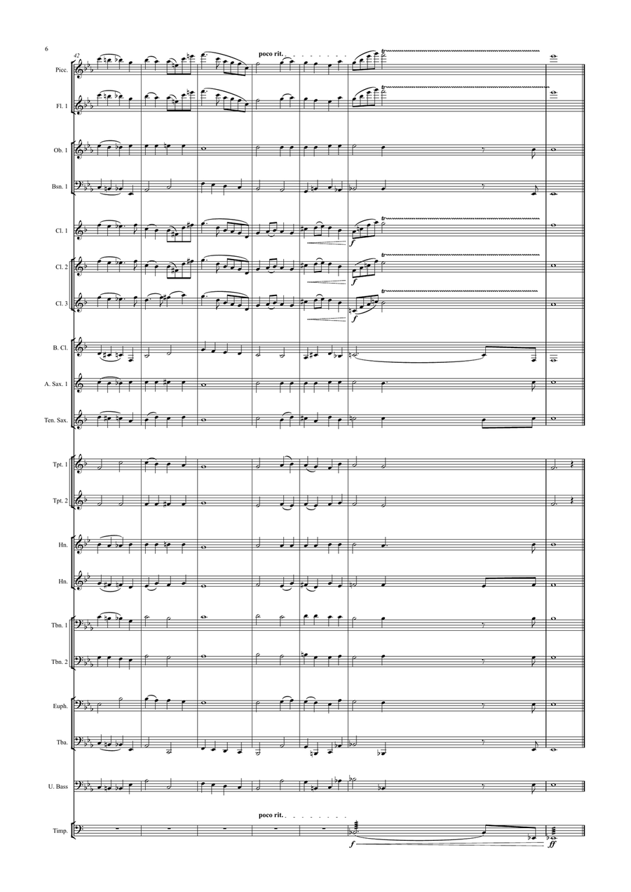 Abide with me Concert Band scores gallery preview page 6