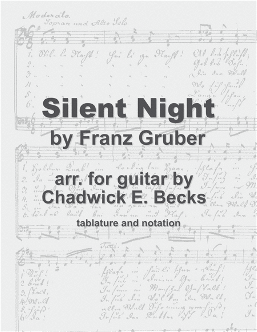 Silent Night Silent Night Acoustic Guitar scores gallery preview page 1