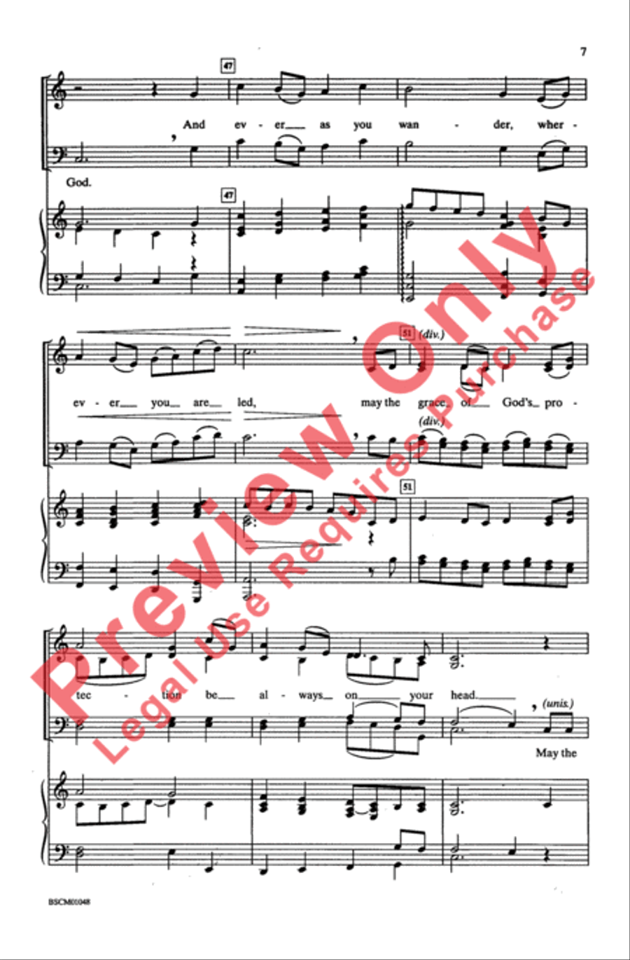 A Celtic Blessing A Celtic Blessing 4-Part scores gallery preview page 7